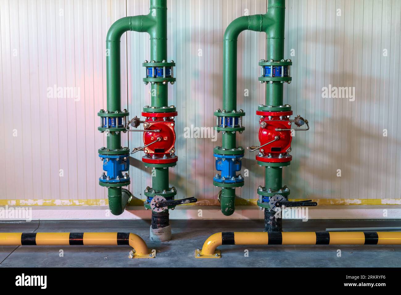 Fire protection system in a warehouse Stock Photo Alamy