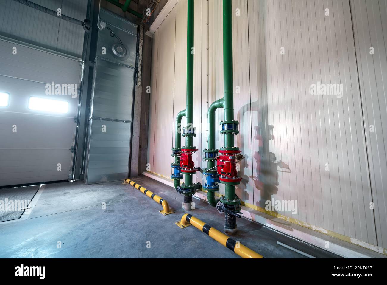 Fire protection system in a warehouse Stock Photo Alamy