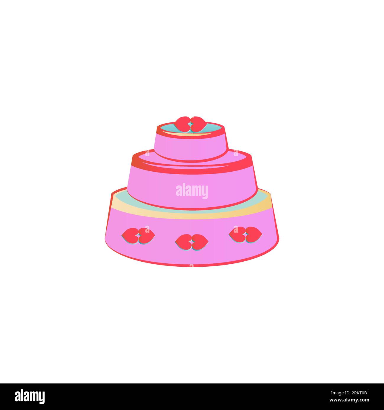 Birthday cake vector illustration Stock Vector
