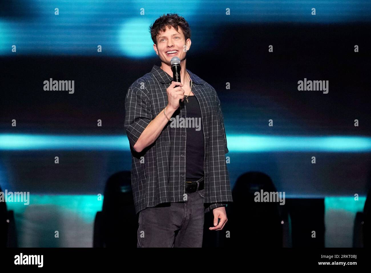 Matt Rife performs at Madison Square Garden during Dave Chappelle’s