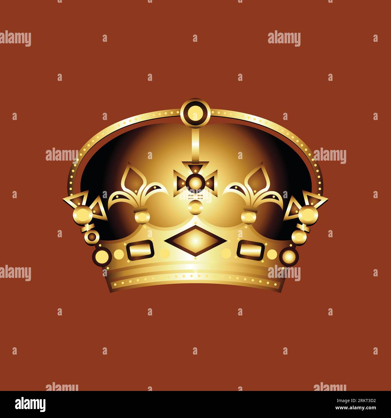 Logotype crown vector illustrations in Adobe Illustrator Stock Vector