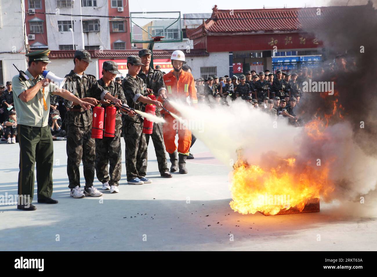 China fire safety students hi-res stock photography and images - Alamy