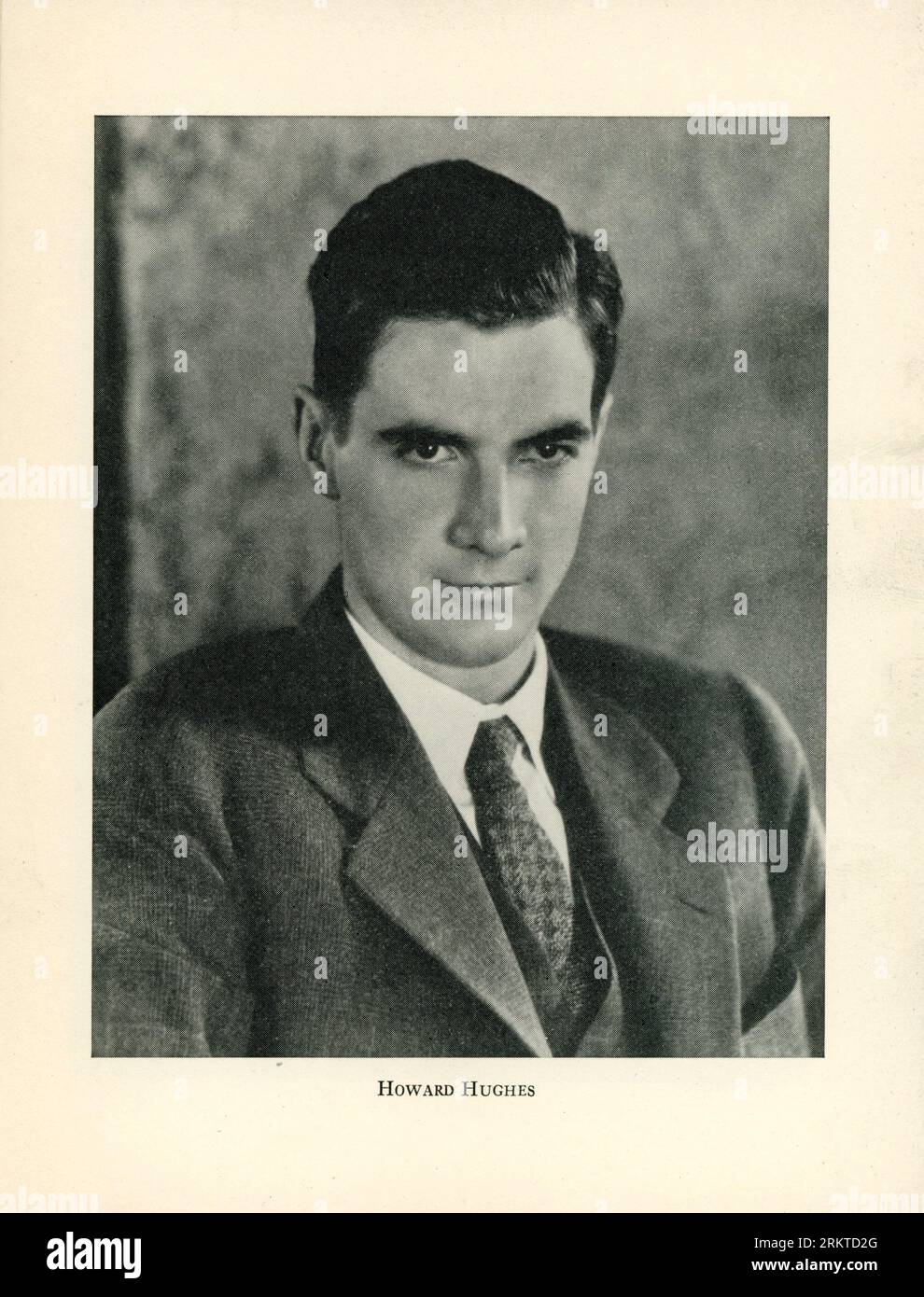 HOWARD HUGHES Portrait From US Programme For HELL S ANGELS 1930 HOWARD HUGHES Portrait From US Programme For HELL S ANGELS 1930