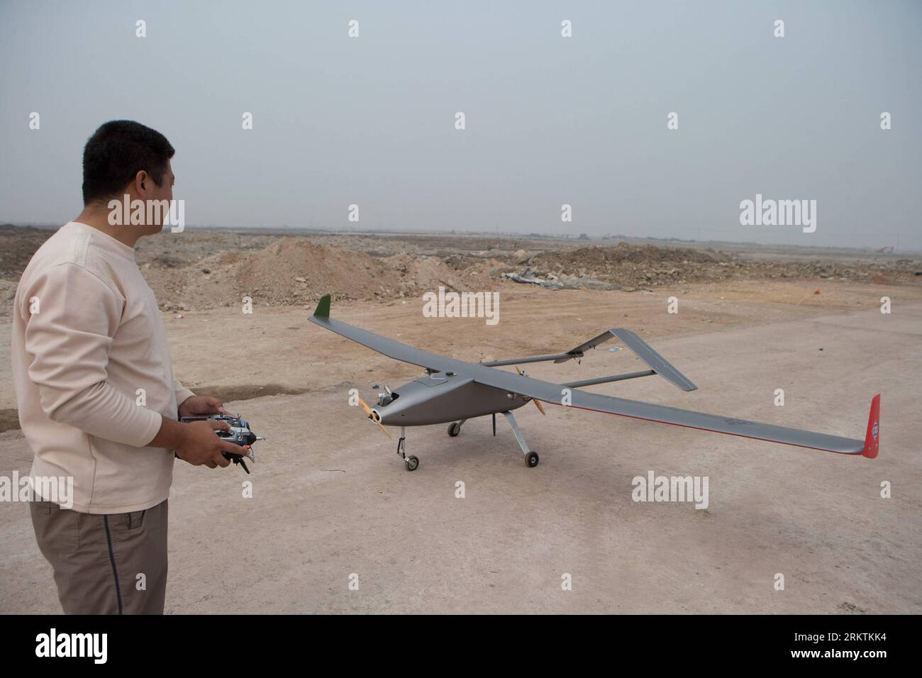 Remote controlled pilotless aircraft outlet