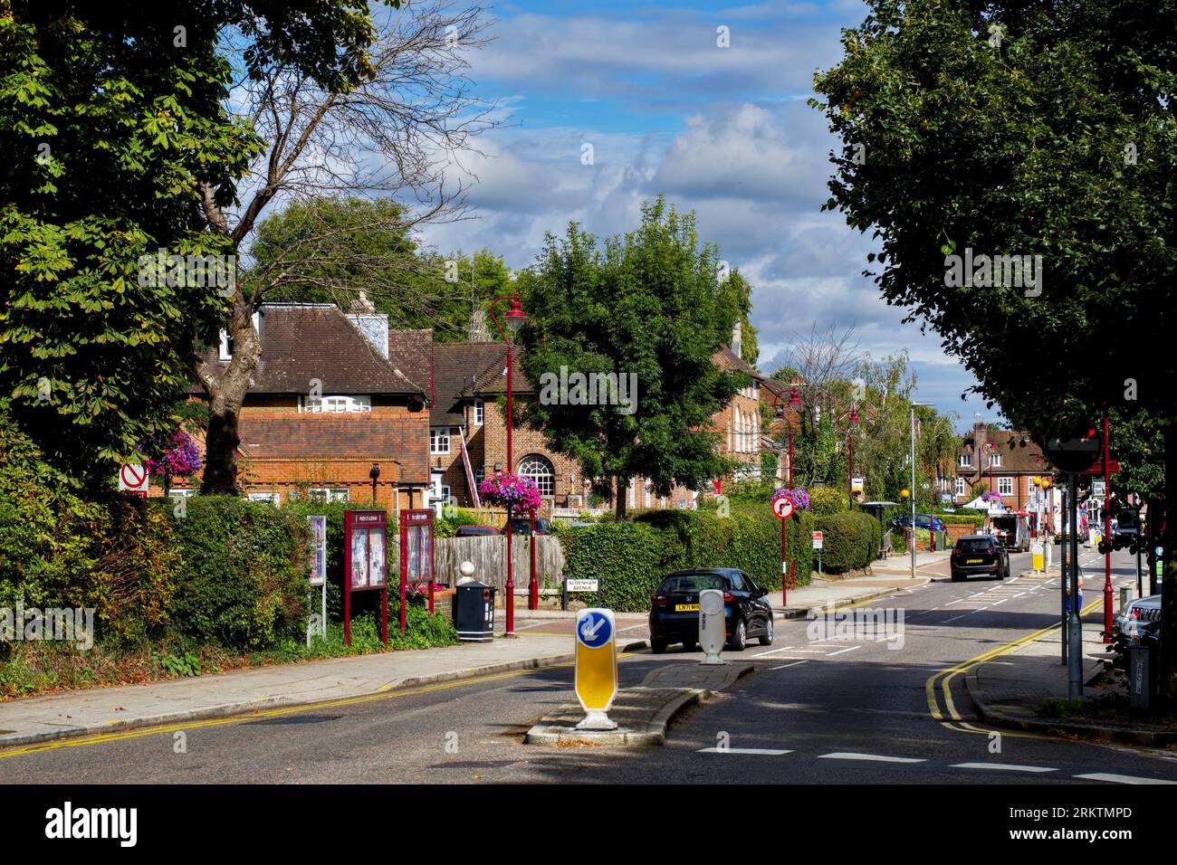 Watling Street passing through town centre, Radlett, Hertfordshire