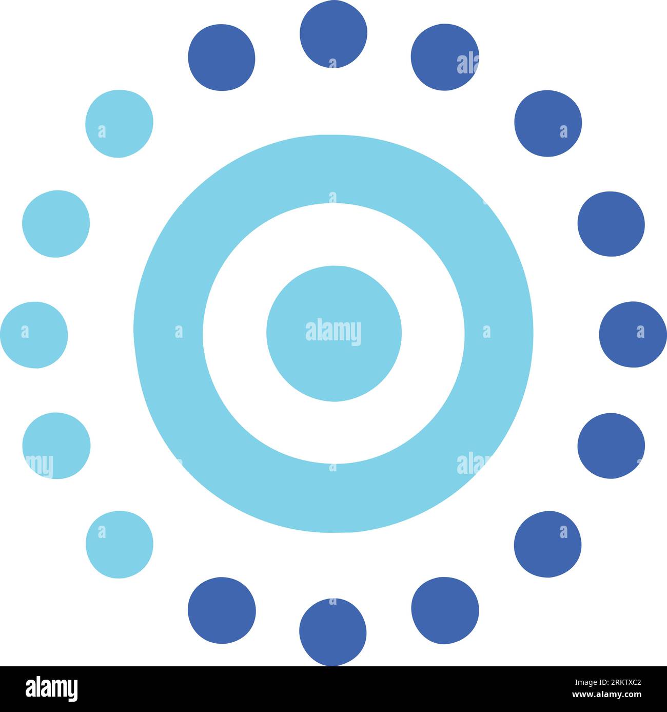 Retro element gradient shape vector art icon Stock Vector