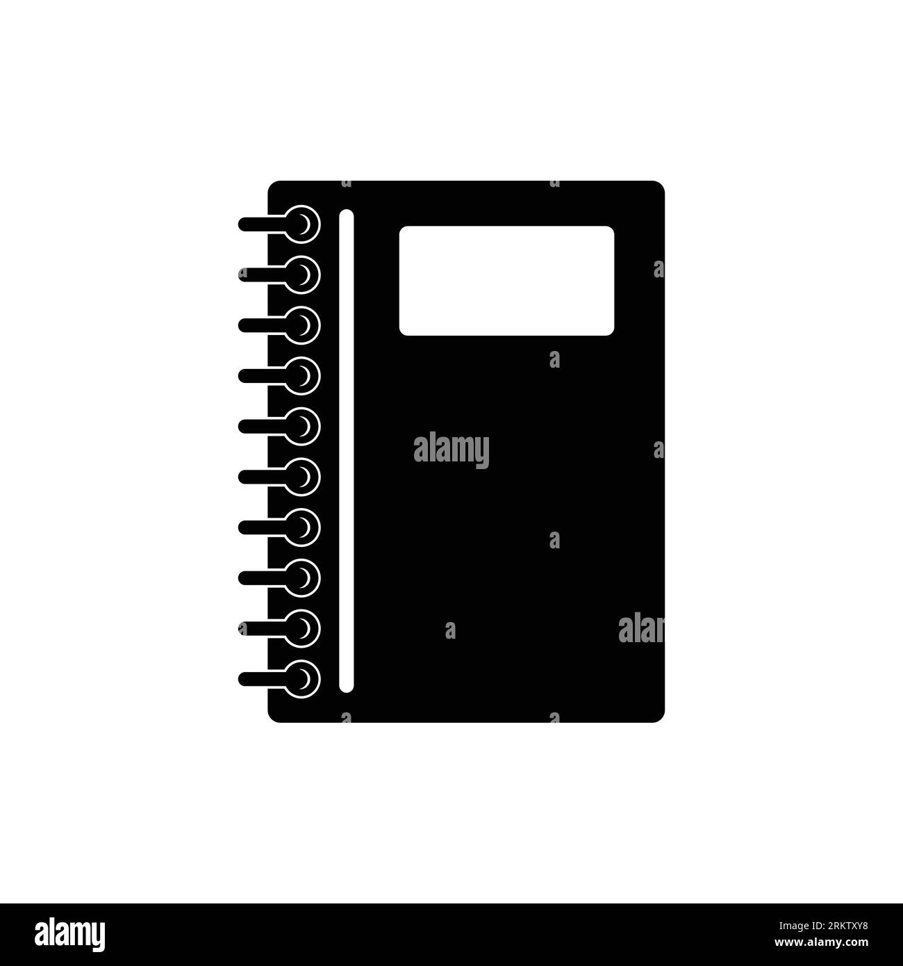 note book - stationery icon vector Stock Vector