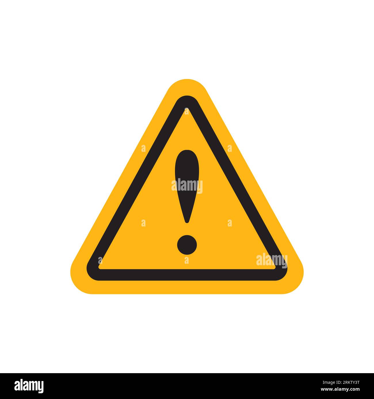 Exclamation mark icon design. Exclamation mark icon in modern flat ...
