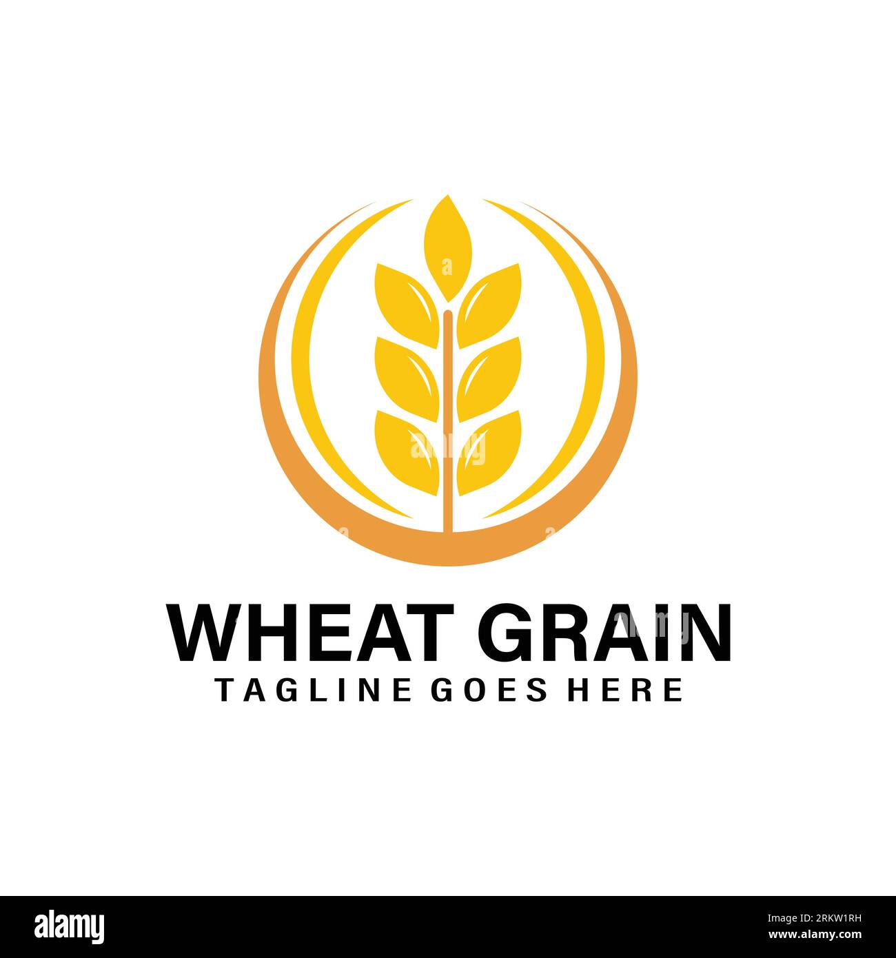 wheat grain logo icon vector isolated Stock Vector Image & Art Alamy