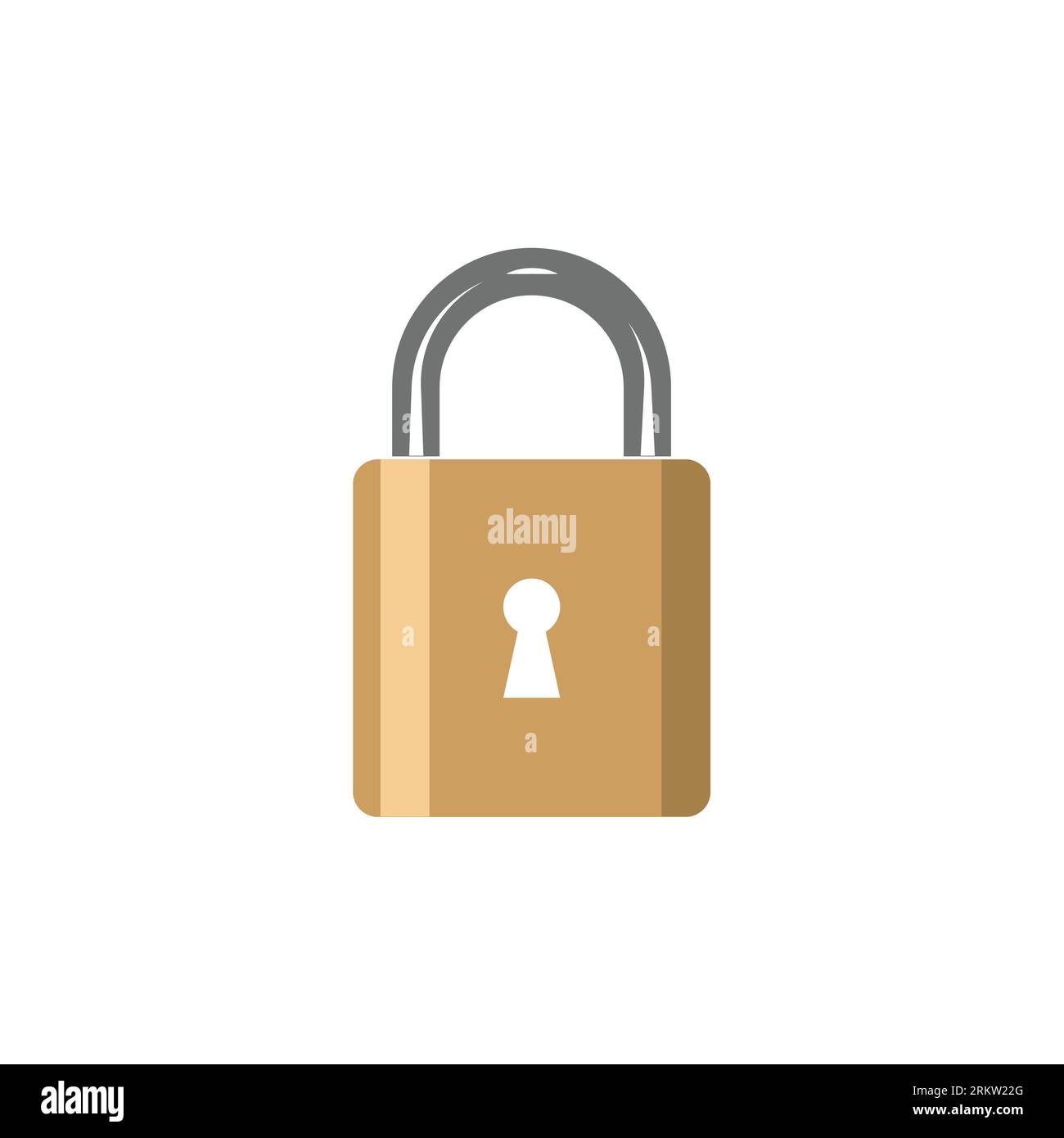 padlock - security icon vector illustration Stock Vector