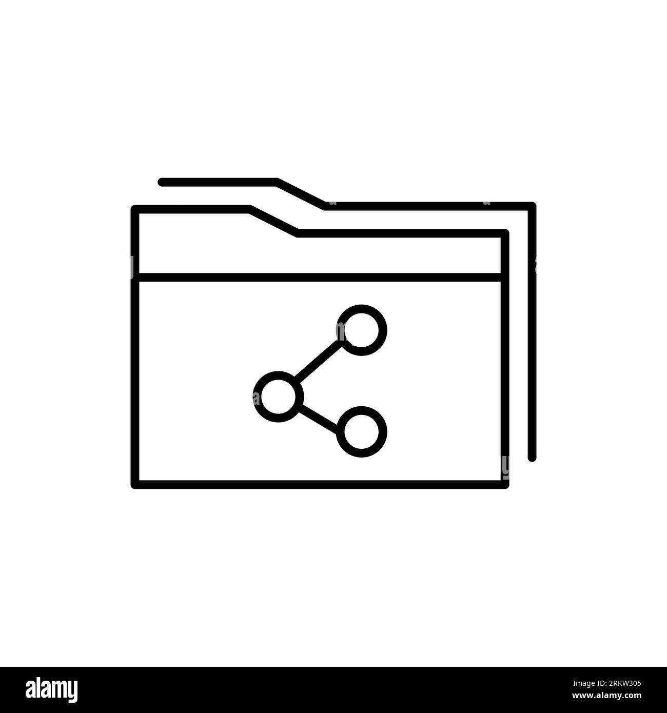 Document icon isolated on white background. Folder symbol modern ...