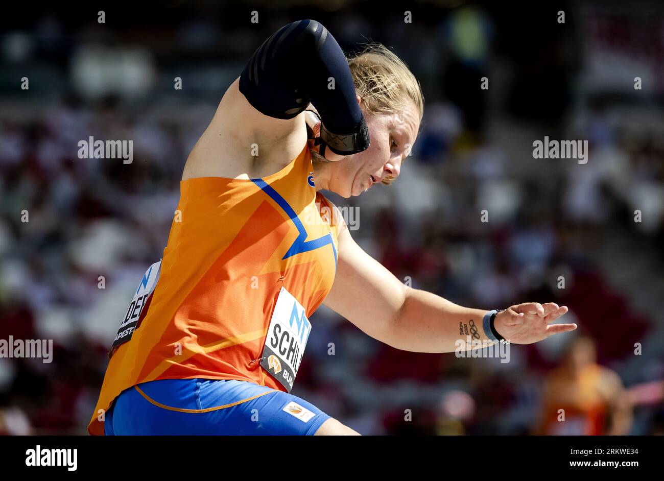BUDAPEST Jessica Schilder In Action During The Shot Put During The budapest-jessica-schilder-in-action-during-the-shot-put-during-the