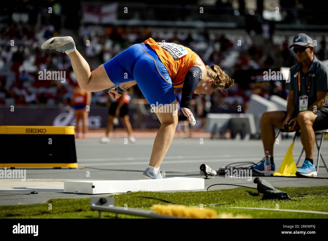 BUDAPEST Jessica Schilder In Action During The Shot Put During The budapest-jessica-schilder-in-action-during-the-shot-put-during-the