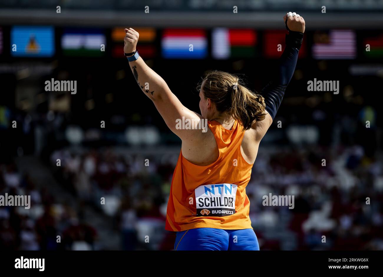 BUDAPEST Jessica Schilder In Action During The Shot Put During The budapest-jessica-schilder-in-action-during-the-shot-put-during-the