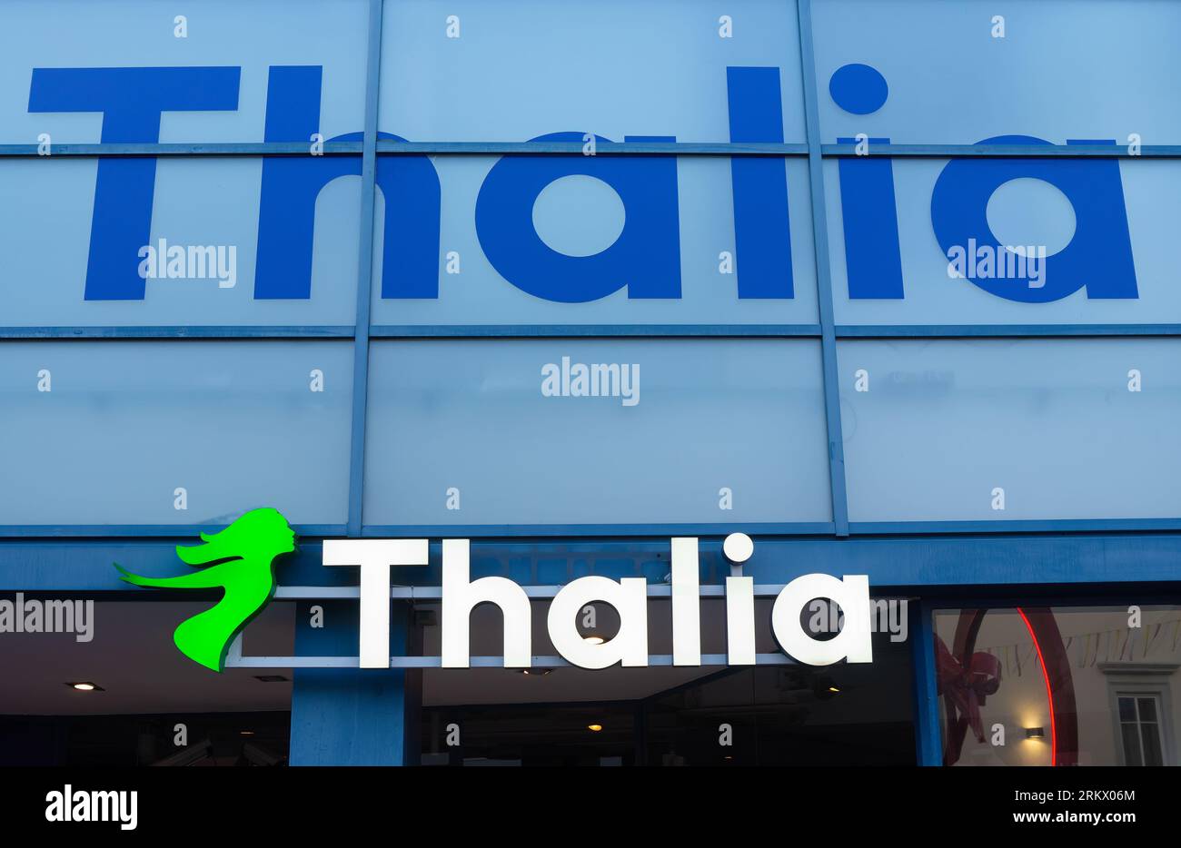 Villach, Austria - July 12, 2023: Thalia is a chain of more than 200 book shops in Germany Austria, and Switzerland. Stock Photo