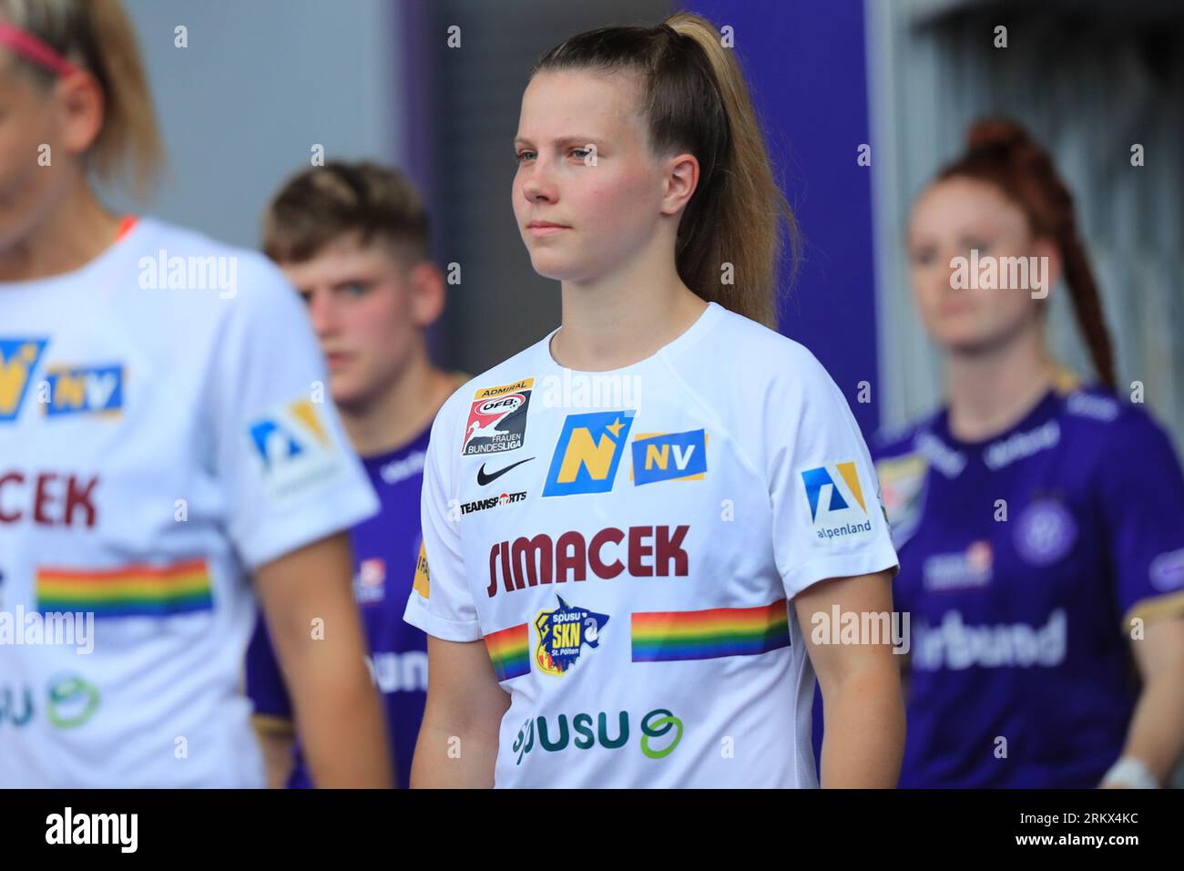 August 25, 2023 Sarah MattnerTrembleau (17 SKN St Polten) entering