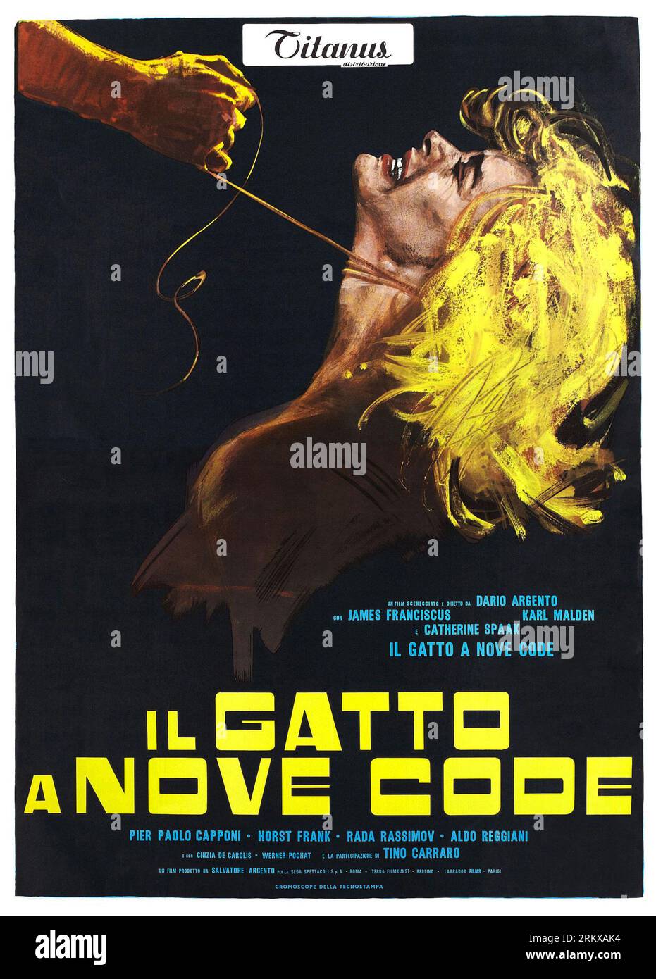 THE CAT O' NINE TAILS (1971) Original title IL GATTO A NOVE CODE