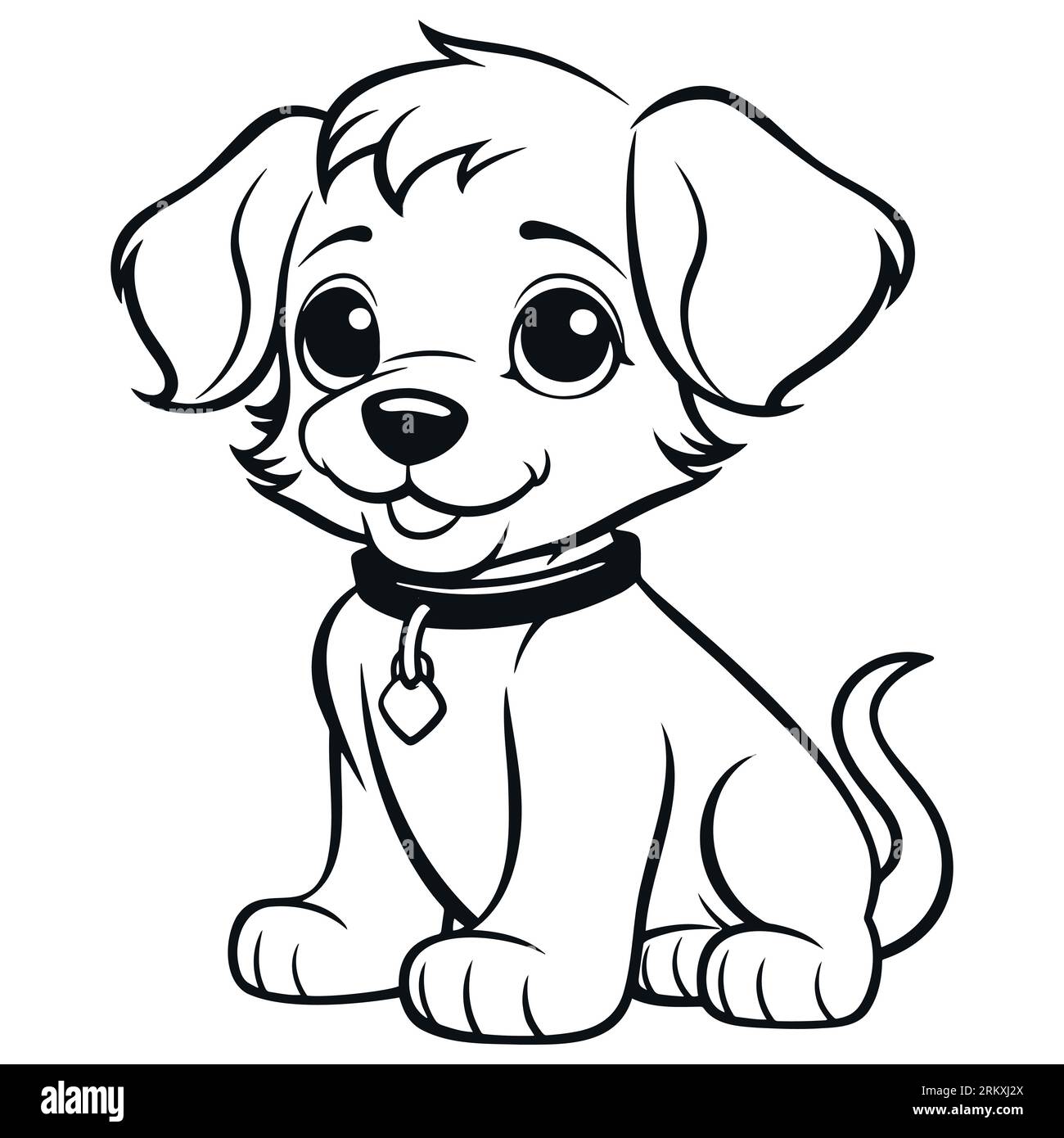 Black White Puppy Drawing For Beginners Background, Cute Pictures Of  Drawings Background Image And Wallpaper for Free Download