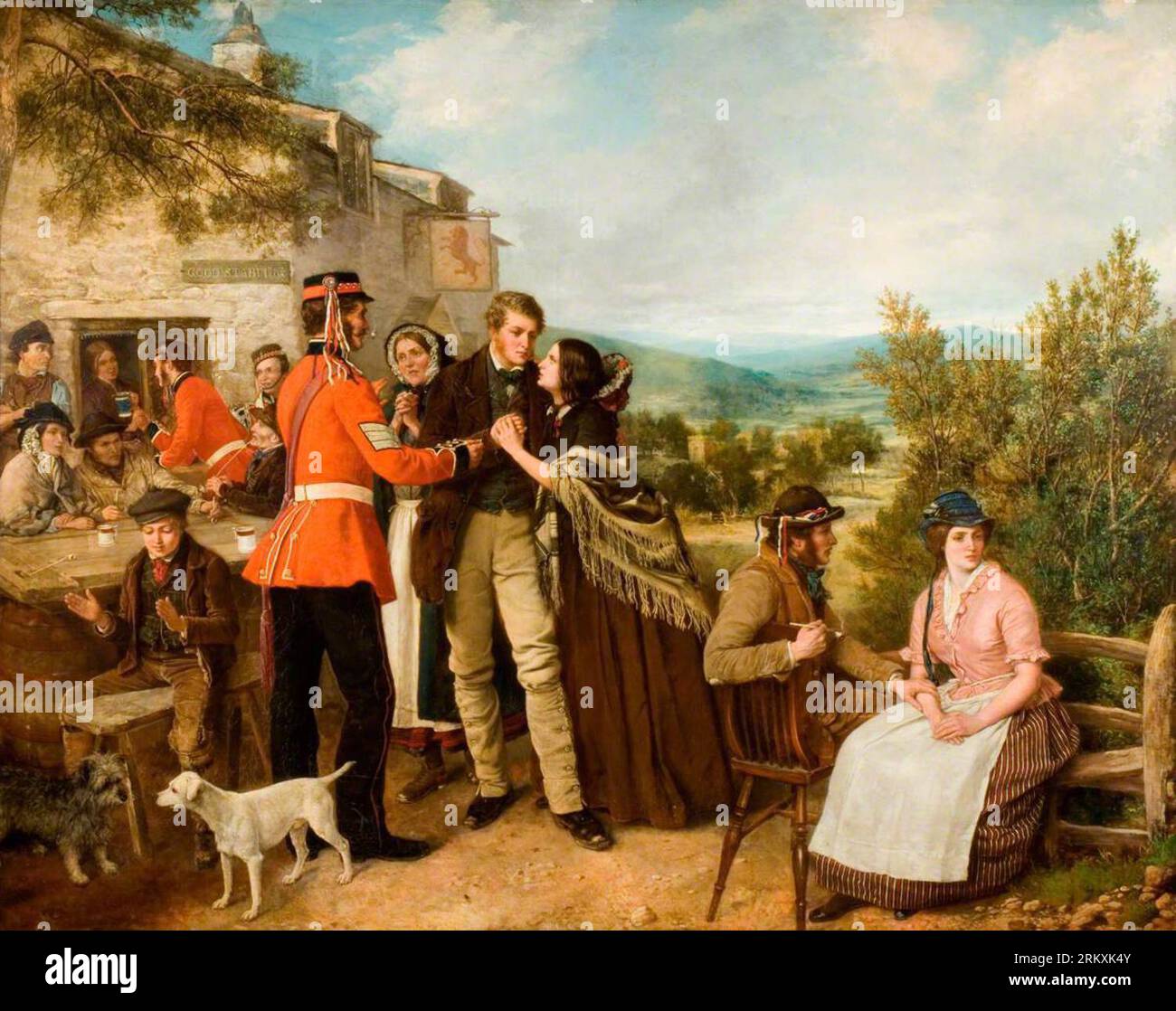 The Recruiting Sergeant (The King's Shilling) between 1855 and 1865 by  Henry Nelson O'Neil Stock Photo - Alamy