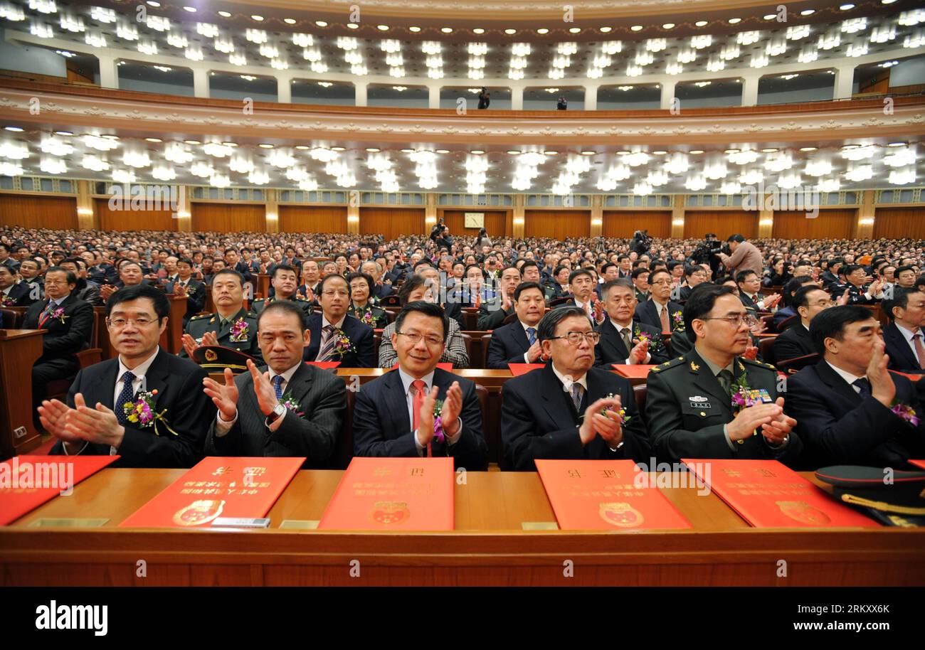 Bildnummer: 59100184  Datum: 18.01.2013  Copyright: imago/Xinhua The awarding ceremony of the State Scientific and Technological Award is held in Beijing, capital of China, Jan. 18, 2013. (Xinhua/Xie Huanchi) (wjq) CHINA-BEIJING-SCIENTIFIC AND TECHNOLOGICAL AWARD (CN) PUBLICATIONxNOTxINxCHN Wissenschaft Technik Ehrung Preisverleihung x0x xds 2013 quer     59100184 Date 18 01 2013 Copyright Imago XINHUA The awarding Ceremony of The State Scientific and Technological Award IS Hero in Beijing Capital of China Jan 18 2013 XINHUA Xie Huanchi  China Beijing Scientific and Technological Award CN PUBL Stock Photo
