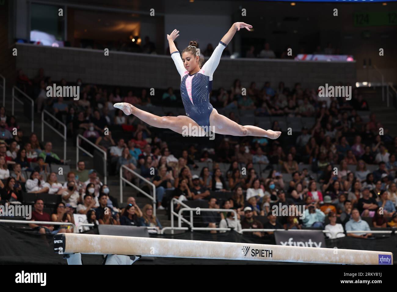 August 25, 2023: Gymnast Levi Jung-Ruvivar during the senior women day ...