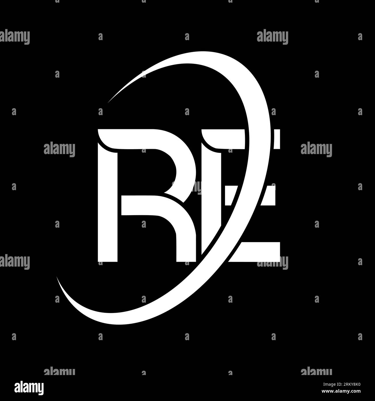 RE logo. R E design. White RE letter. RE/R E letter logo design ...