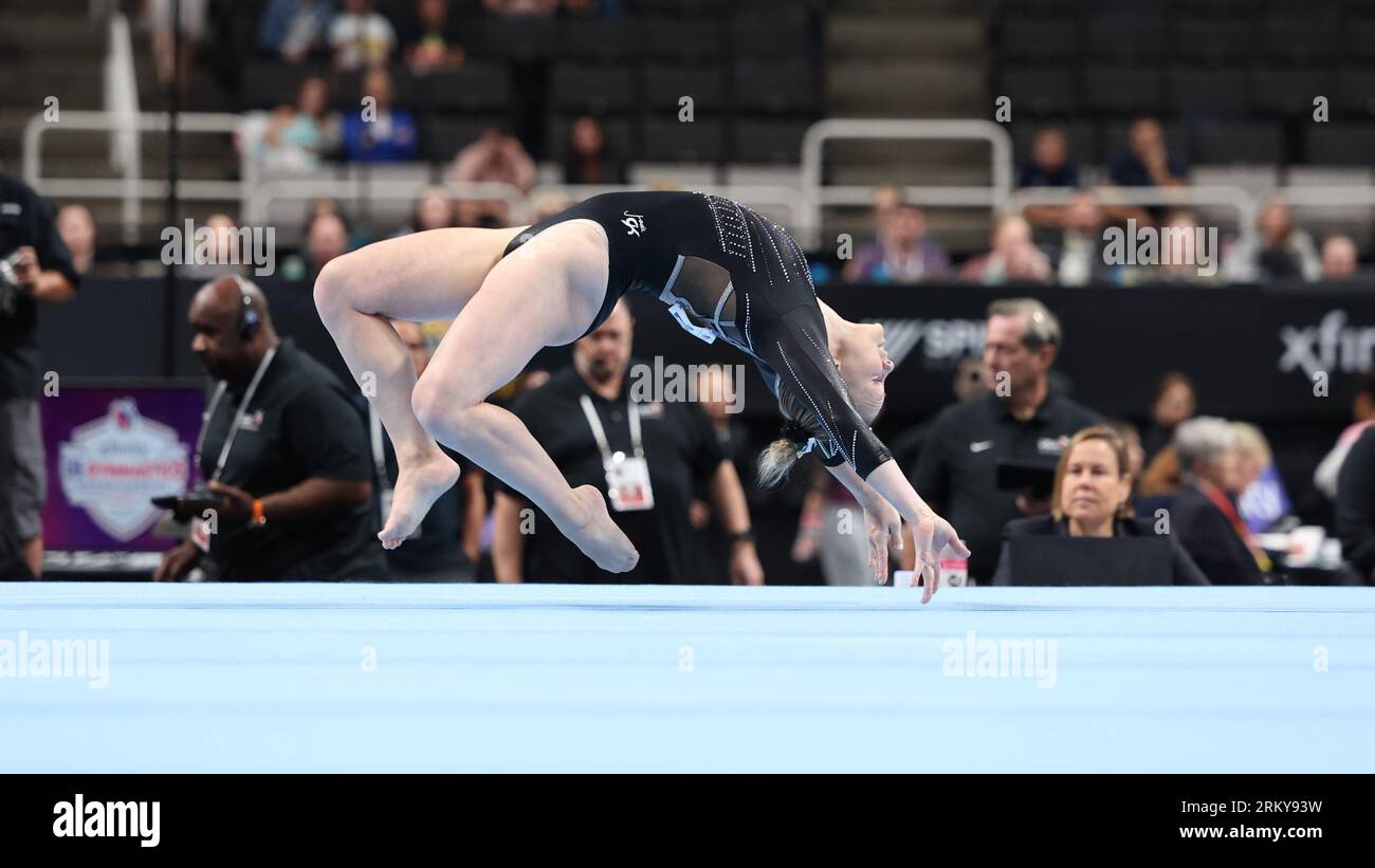 August 25, 2023 Olympic gold medalist Jade Carey during the senior