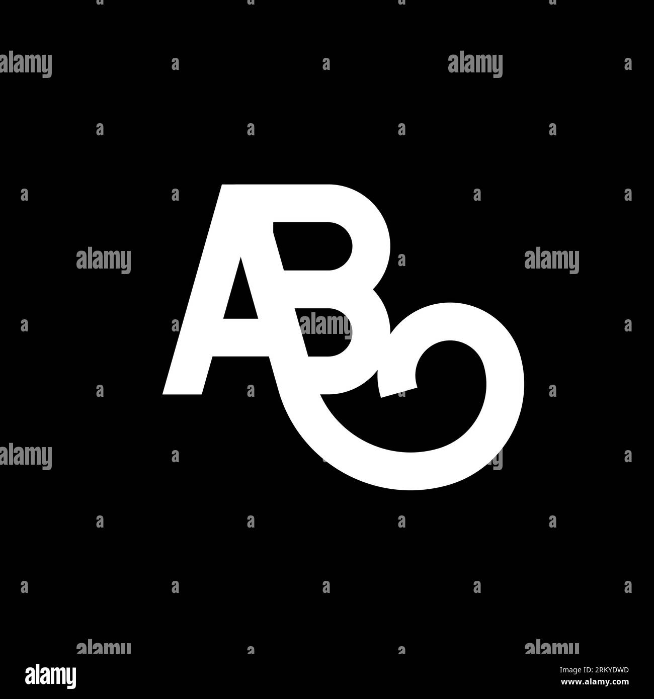 Blue letter logo icon design Black and White Stock Photos & Images - Alamy