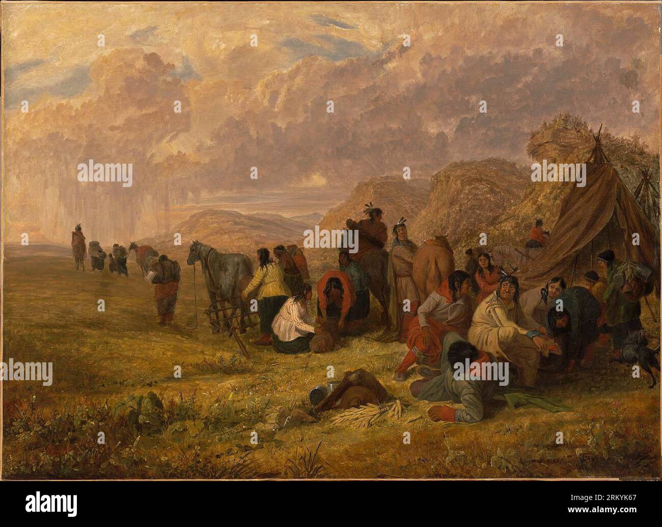 Sioux camp hi-res stock photography and images - Alamy