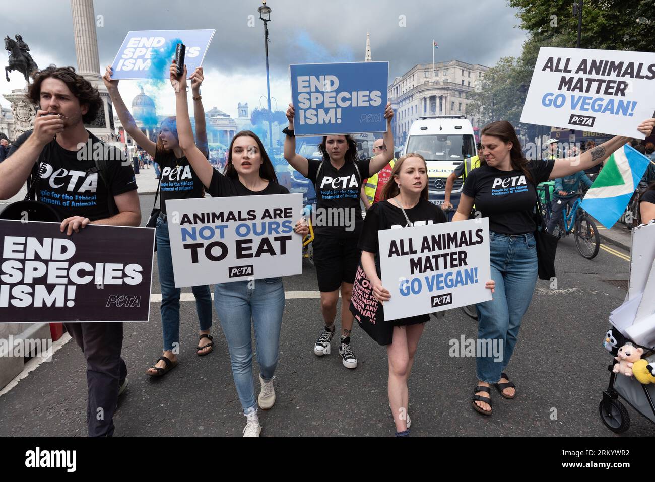 London UK 26 August 2023 Activists From PETA People For The 