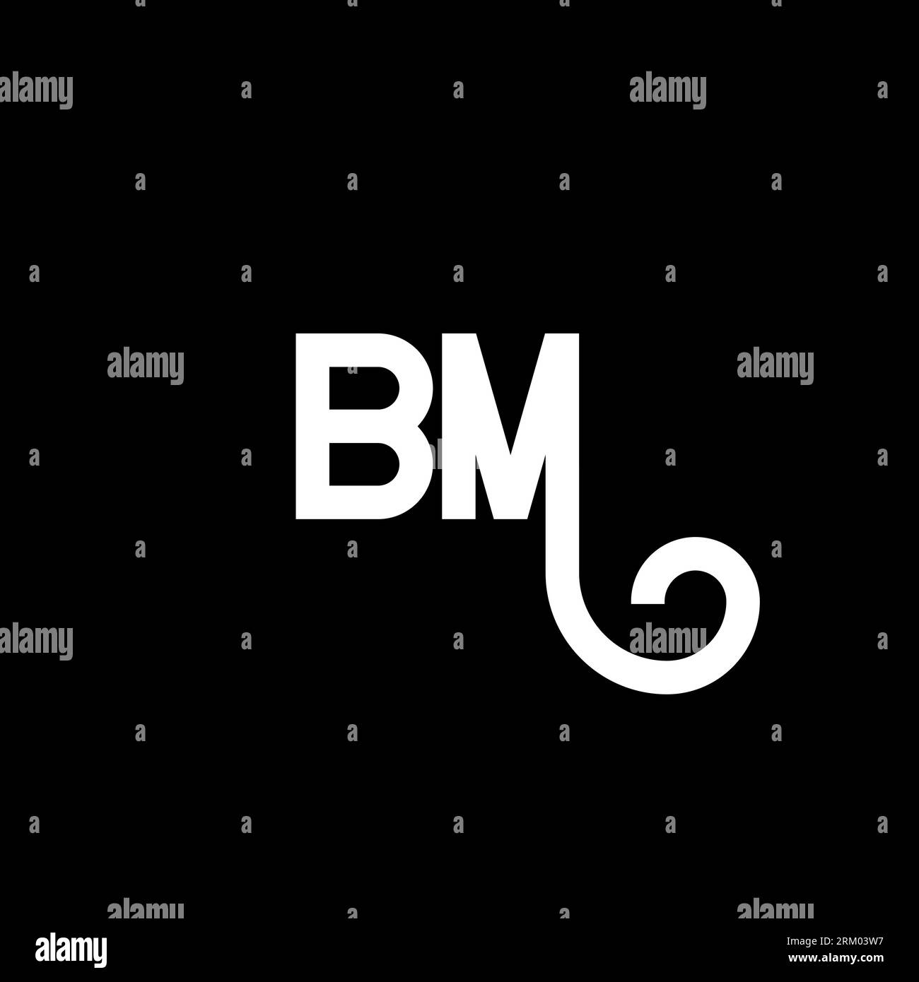 Bm letter logo hires stock photography and images Alamy
