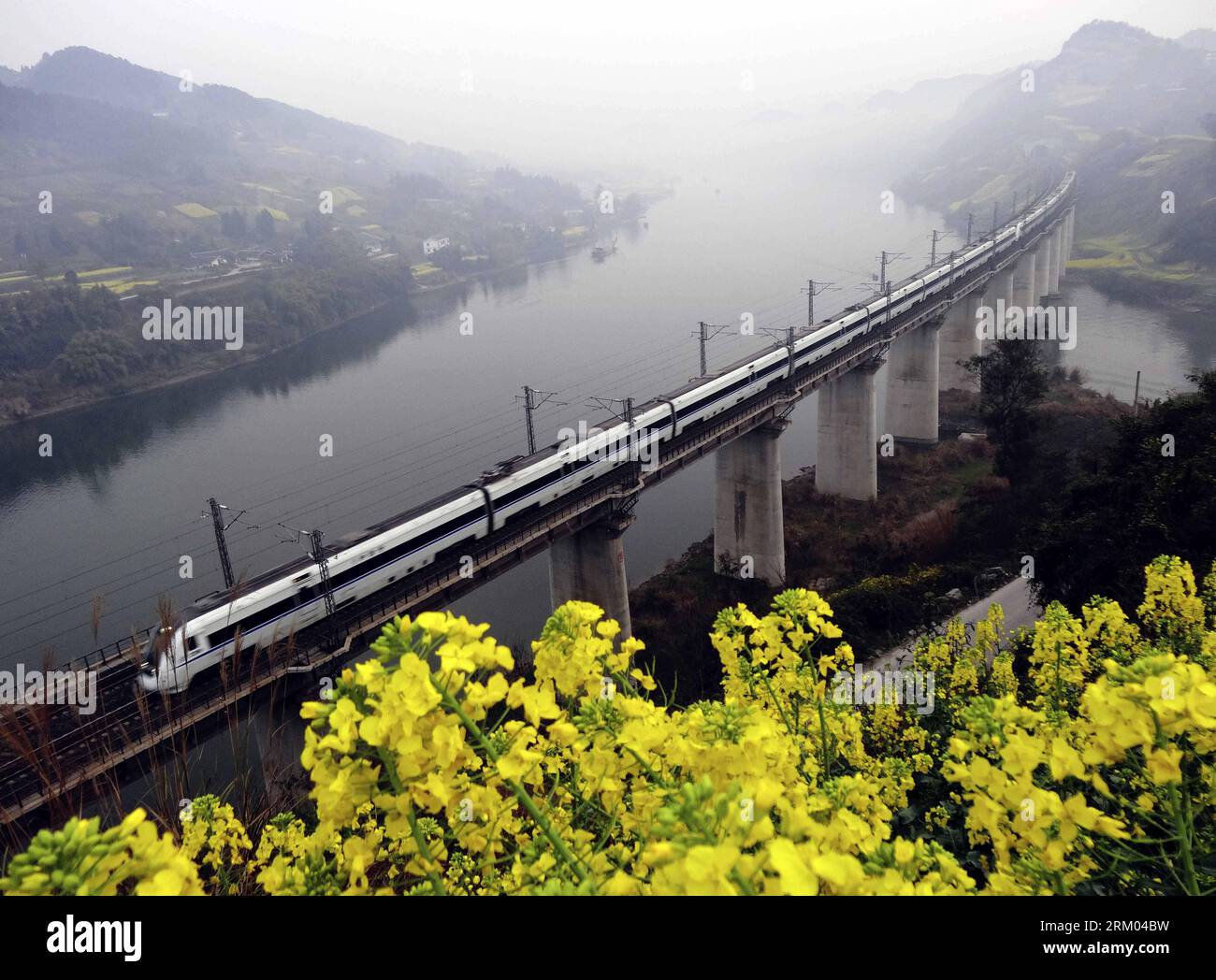 Train china railway high speed crh runs hires stock photography and