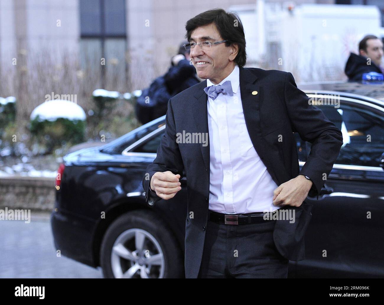 Bildnummer: 59354912  Datum: 14.03.2013  Copyright: imago/Xinhua (130314) -- BRUSSELS, March. 14, 2013 (Xinhua) -- Belgian Prime Minister Elio Di Rupo arrives at EU headquarters for an EU summit in Brussels, capital of Belgium, March 14, 2013. European Union (EU) leaders gathered in Brussels Thursday for a two-day spring summit in an attempt to strike a difficult balance between growth and austerity as the sovereign debt crisis across Europe is finally easing. (Xinhua/Ye Pingfan)(yt) BELGIUM-EU-SUMMIT PUBLICATIONxNOTxINxCHN Politik people Gipfel Gipfeltreffen premiumd x0x xac 2013 quer      59 Stock Photo