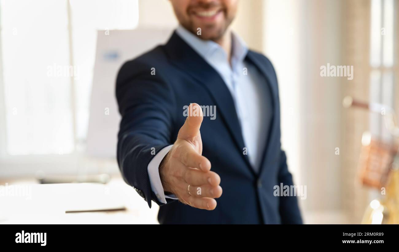 Portrait smiling businessman stretch hi-res stock photography and ...