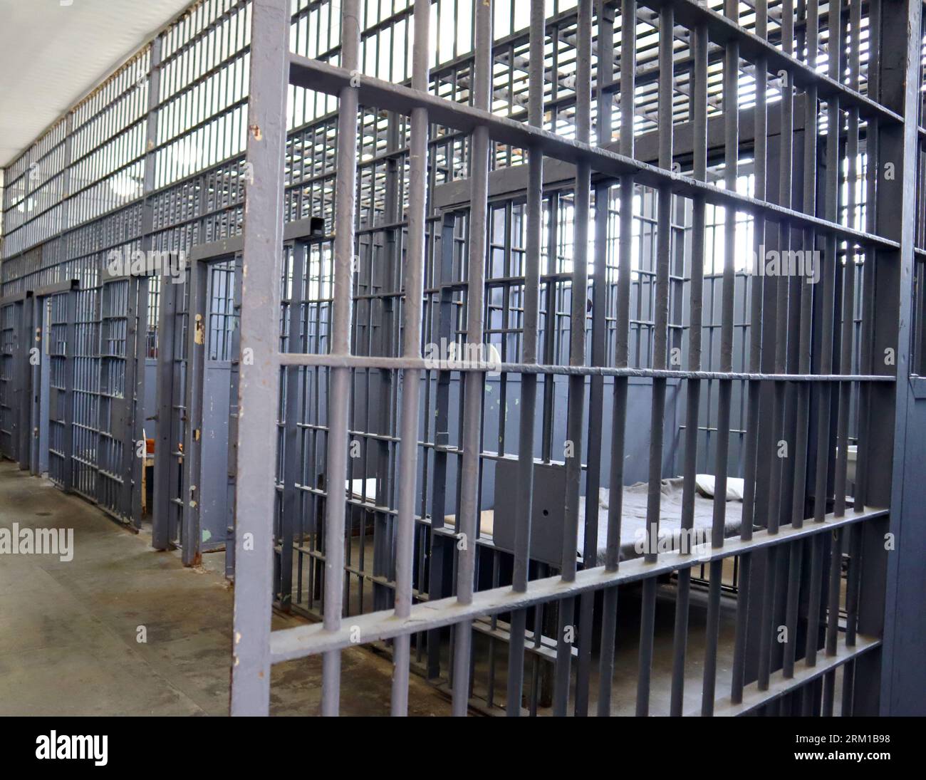 Penitentiary Prison Jail with cells Stock Photo Alamy