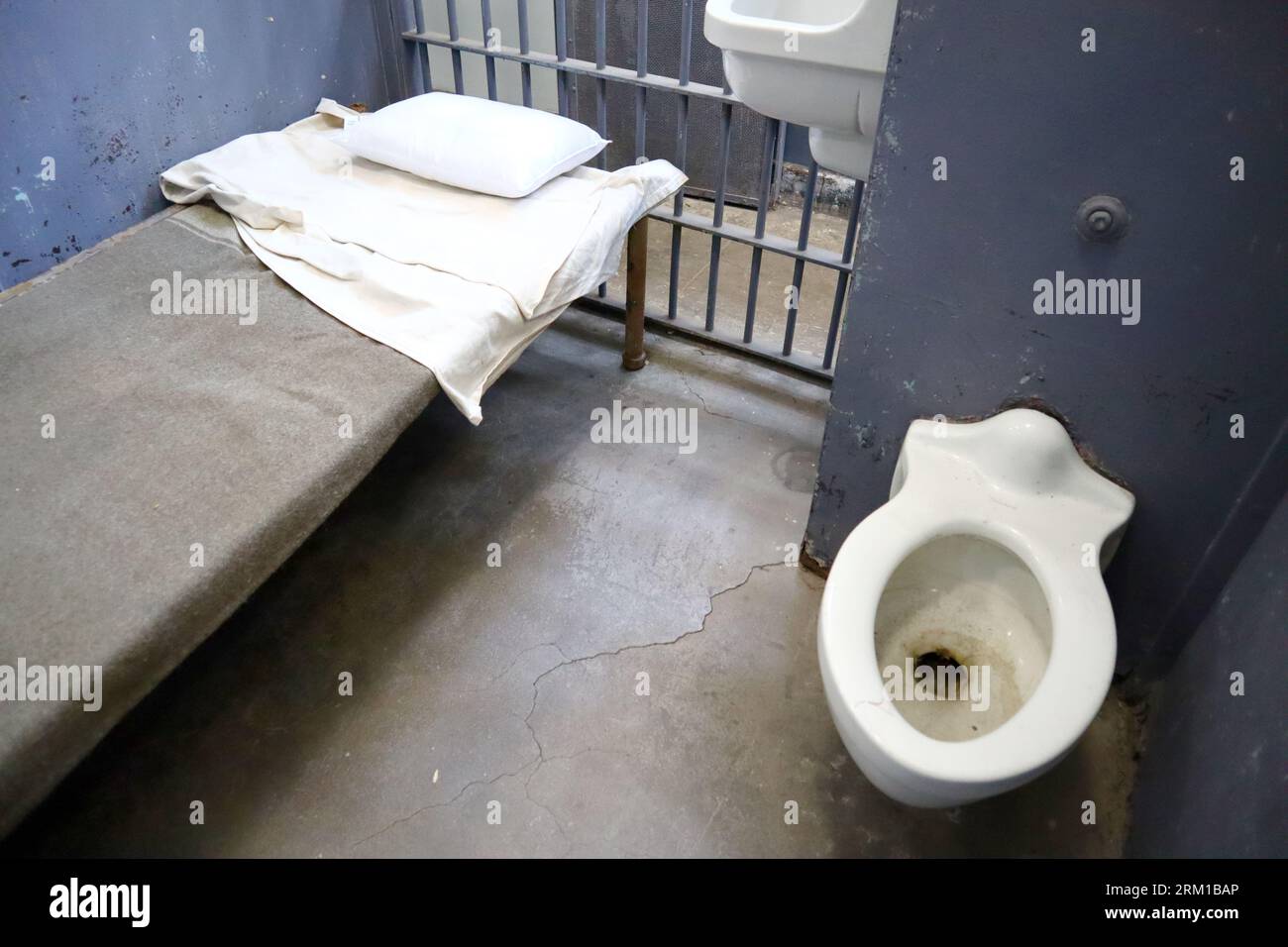 Penitentiary Prison Jail, view inside a cell Stock Photo Alamy
