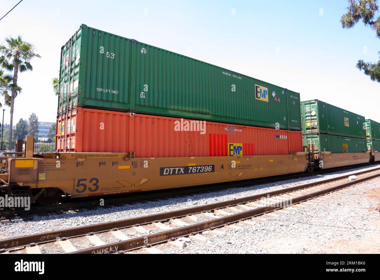 Container Block Train Shipping container blocks road hi-res stock photography and images - Alamy