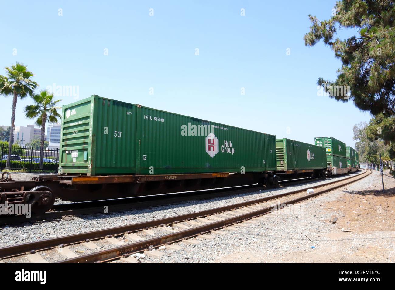 Container Block Train Shipping container blocks road hi-res stock photography and images - Alamy