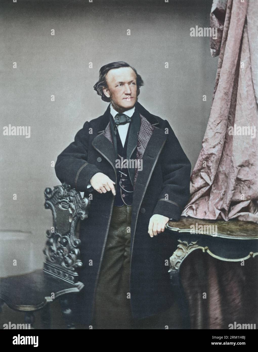 Richard Wagner circa 1860. Stock Photo