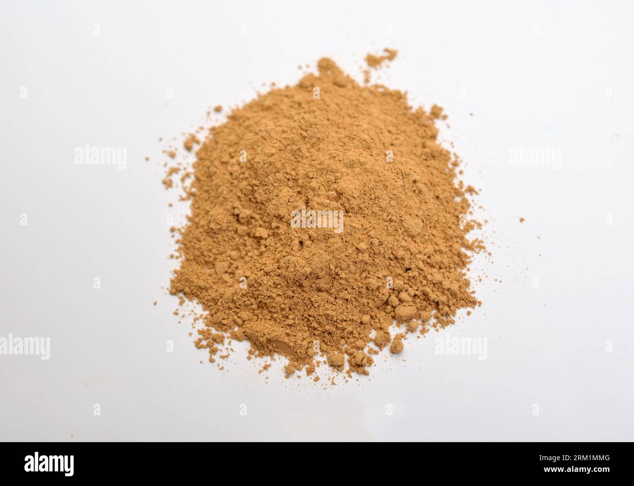 Iron II carbonate or ferrous carbonate FeCO3. Stock Photo