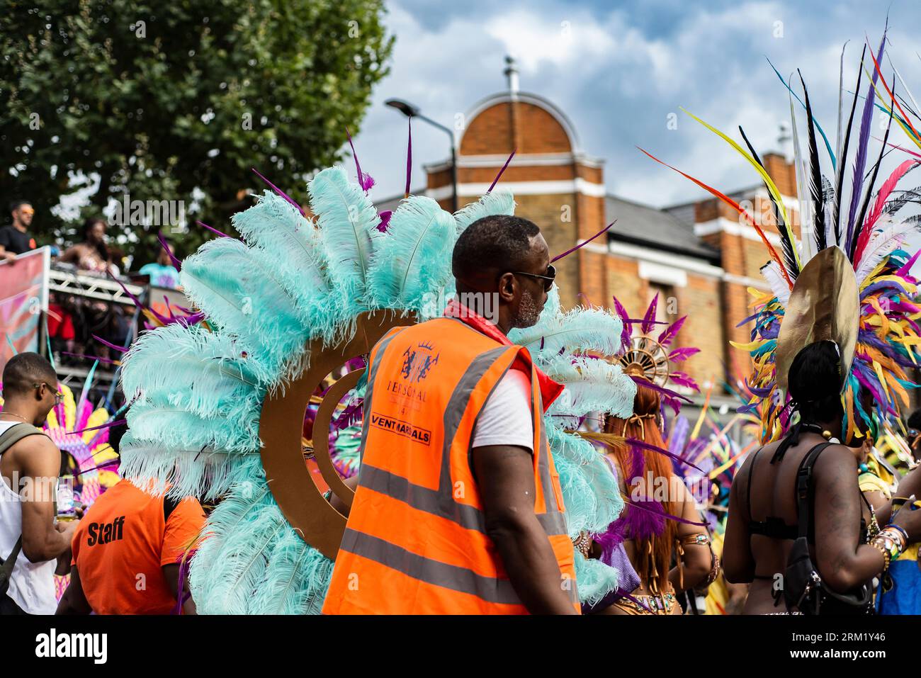 Notting Hill Carnival 2022, The Two Days Annual Caribbean Festival  Taking Place in West London. Stock Photo