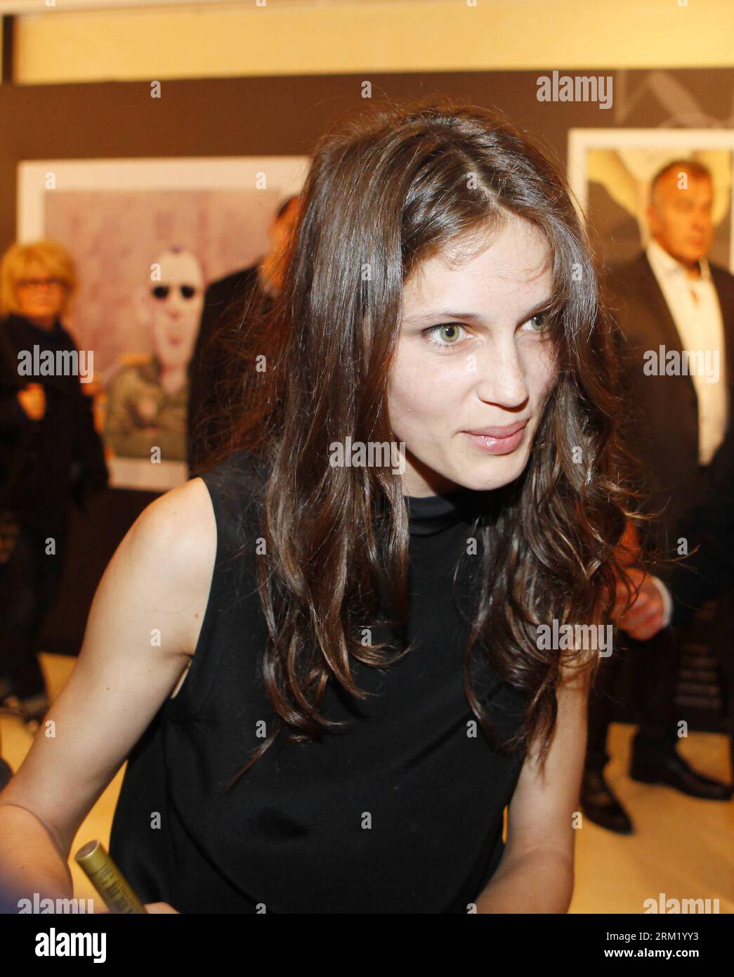Bildnummer: 59653628  Datum: 16.05.2013  Copyright: imago/Xinhua (130516) -- CANNES, May 16, 2013 (Xinhua) -- French actress Marine Vacth arrives to attend a press conference of the film Jeune & Jolie (Young & Beautiful) by director Francois Ozon at the 66th Cannes Film Festival in Cannes, southern France, May 16, 2013. (Xinhua/Zhou Lei) FRANCE-CANNES-FILM FESTIVAL-JEUNE & JOLIE PUBLICATIONxNOTxINxCHN Kultur Entertainment People Film 66 Internationale Filmfestspiele Cannes x0x xsk 2013 hoch      59653628 Date 16 05 2013 Copyright Imago XINHUA  Cannes May 16 2013 XINHUA French actress Navy  arr Stock Photo