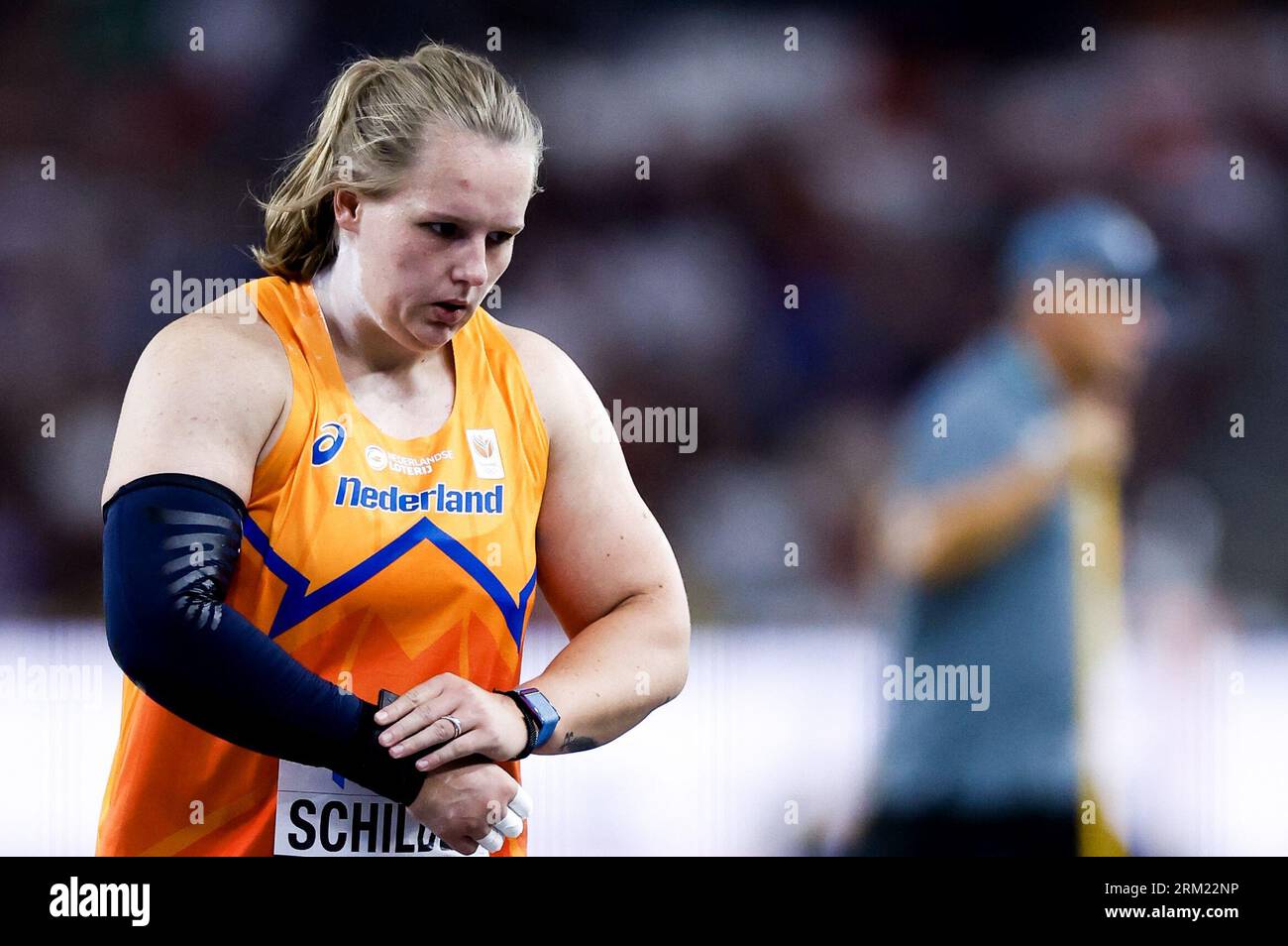 BUDAPEST Jessica Schilder In Action During The Shot Put Final During budapest-jessica-schilder-in-action-during-the-shot-put-final-during