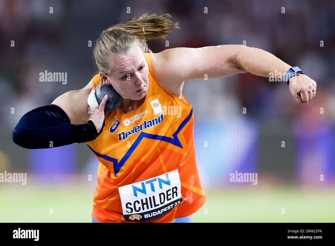 BUDAPEST Jessica Schilder In Action During The Shot Put Final During budapest-jessica-schilder-in-action-during-the-shot-put-final-during