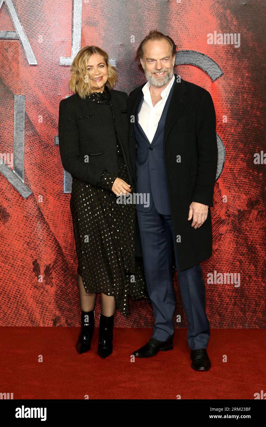 Hugo Weaving and Katrina Greenwood attend the World Premiere of "Mortal