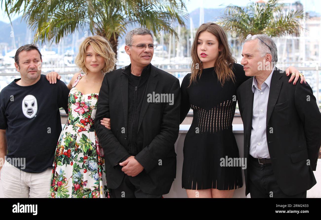 Lea Seydoux Adele Exarchopoulos 66th Cannes Stock Photo 140086024