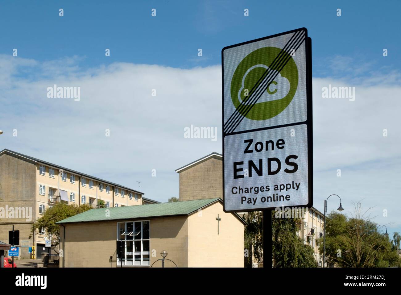 Clean Air Zone signs in Bath Somerset UK Stock Photo Alamy