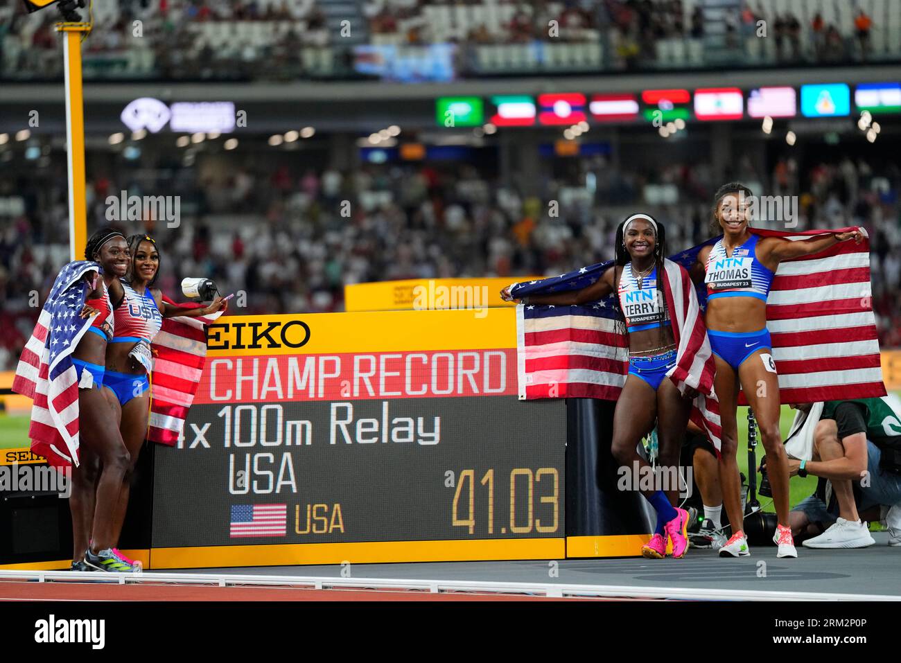 Tamari Davis, Sha'Carri Richardson, Twanisha Terry and Gabrielle Thomas