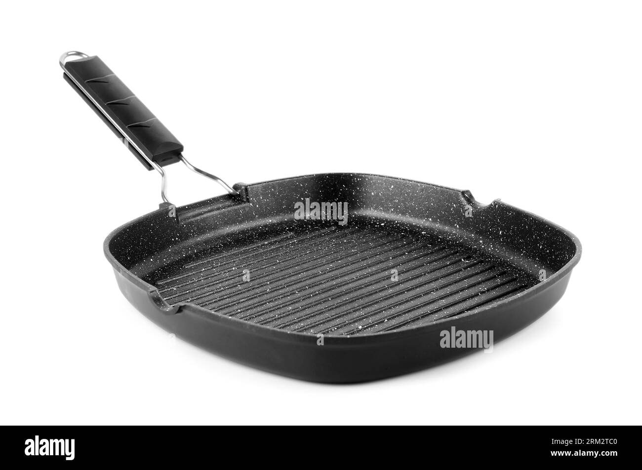 Grill pan isolated on white background Stock Photo Alamy