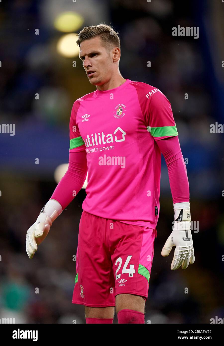 Luton Town goalkeeper Thomas Kaminski during the Premier League match ...